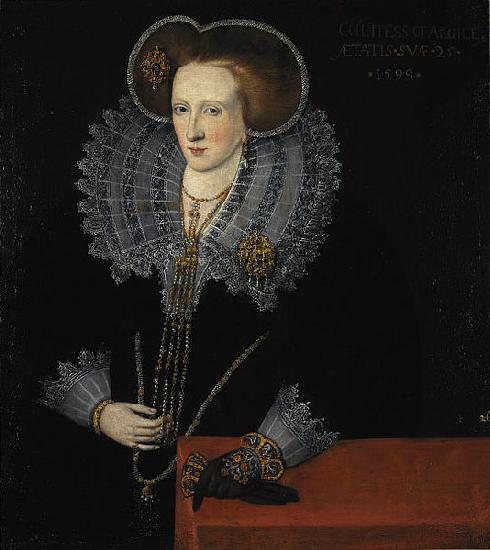 unknow artist Portrait of Agnes Douglas, Countess of Argyll France oil painting art